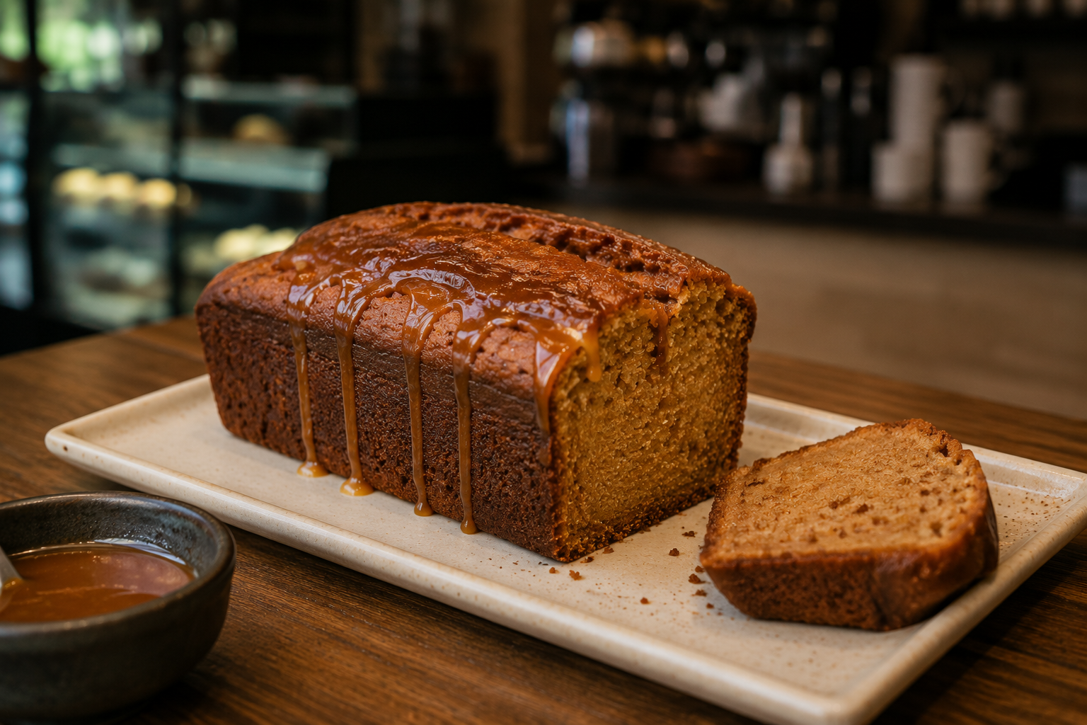 Photo représentant un cake breton au caramel