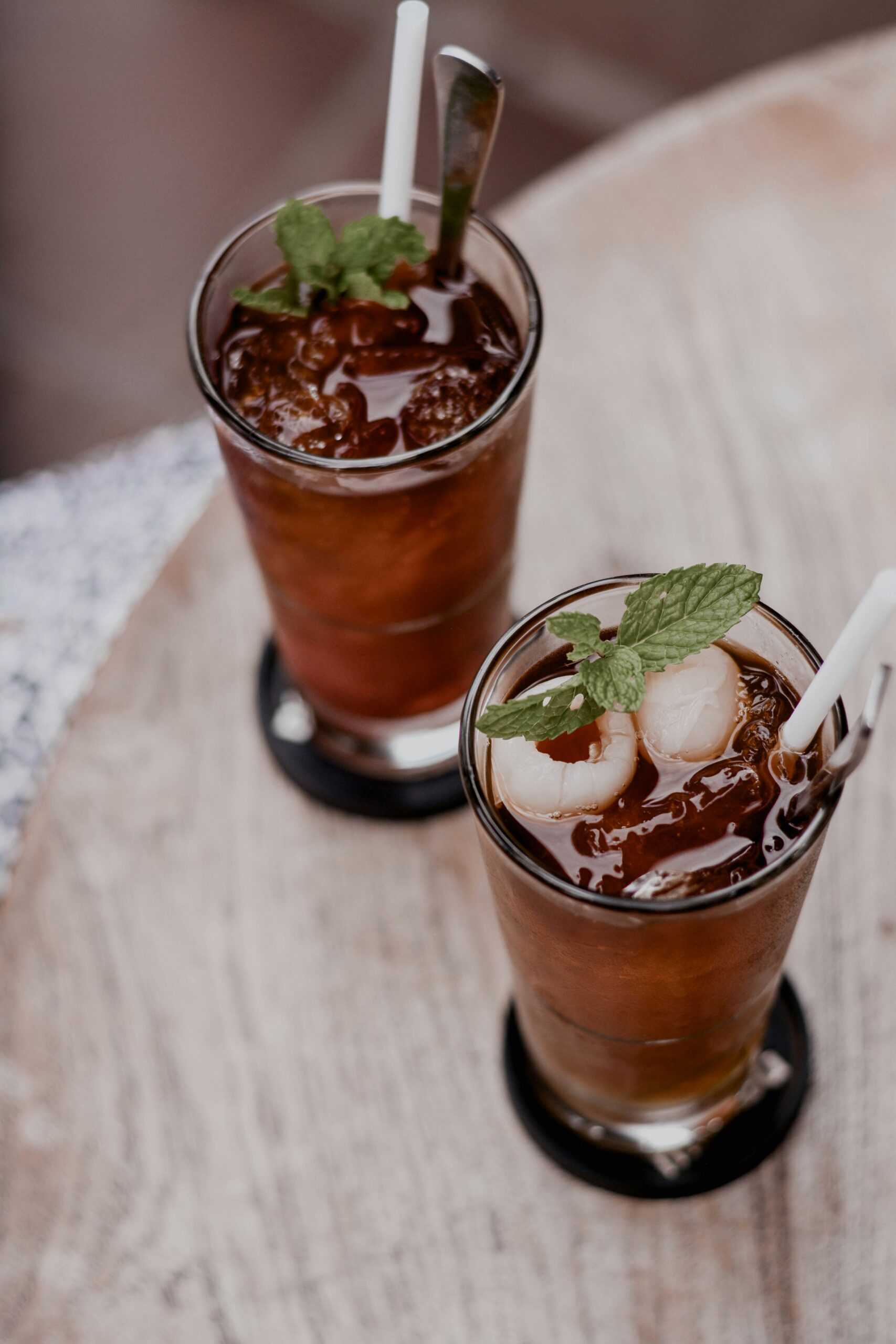 Photo représentant une boisson thé glacé maison