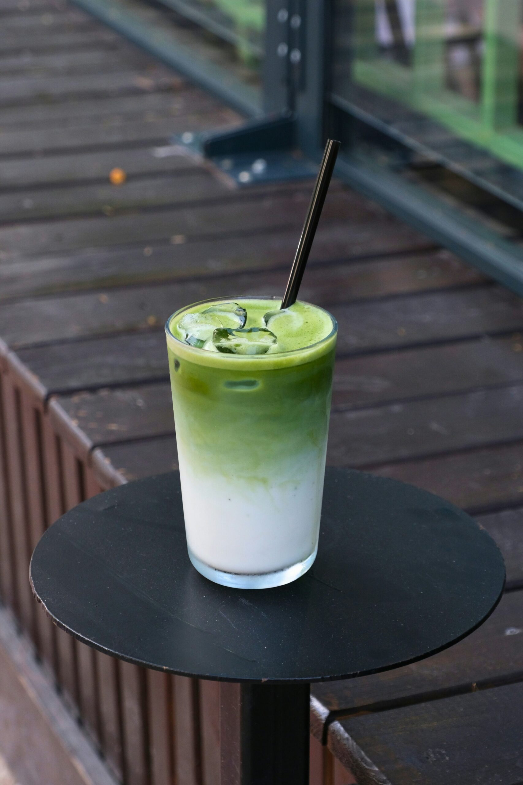 Photo de Gaia&Co représentant une boisson Iced Matcha Latte