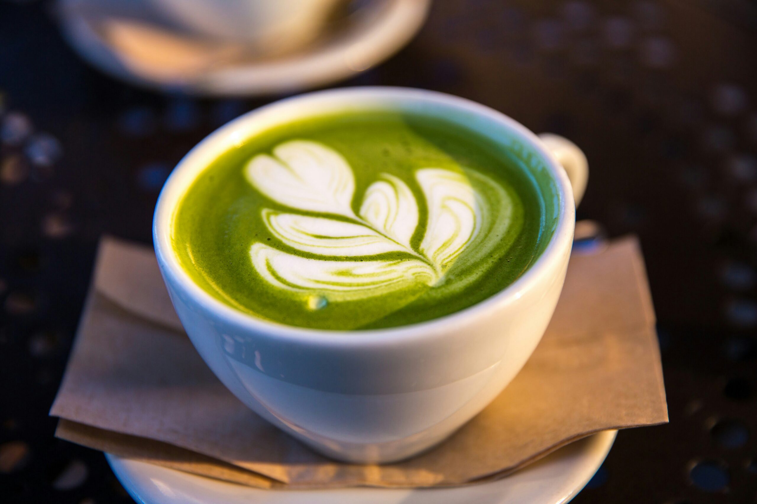 Photo de Jason Leung représentant une boisson Matcha