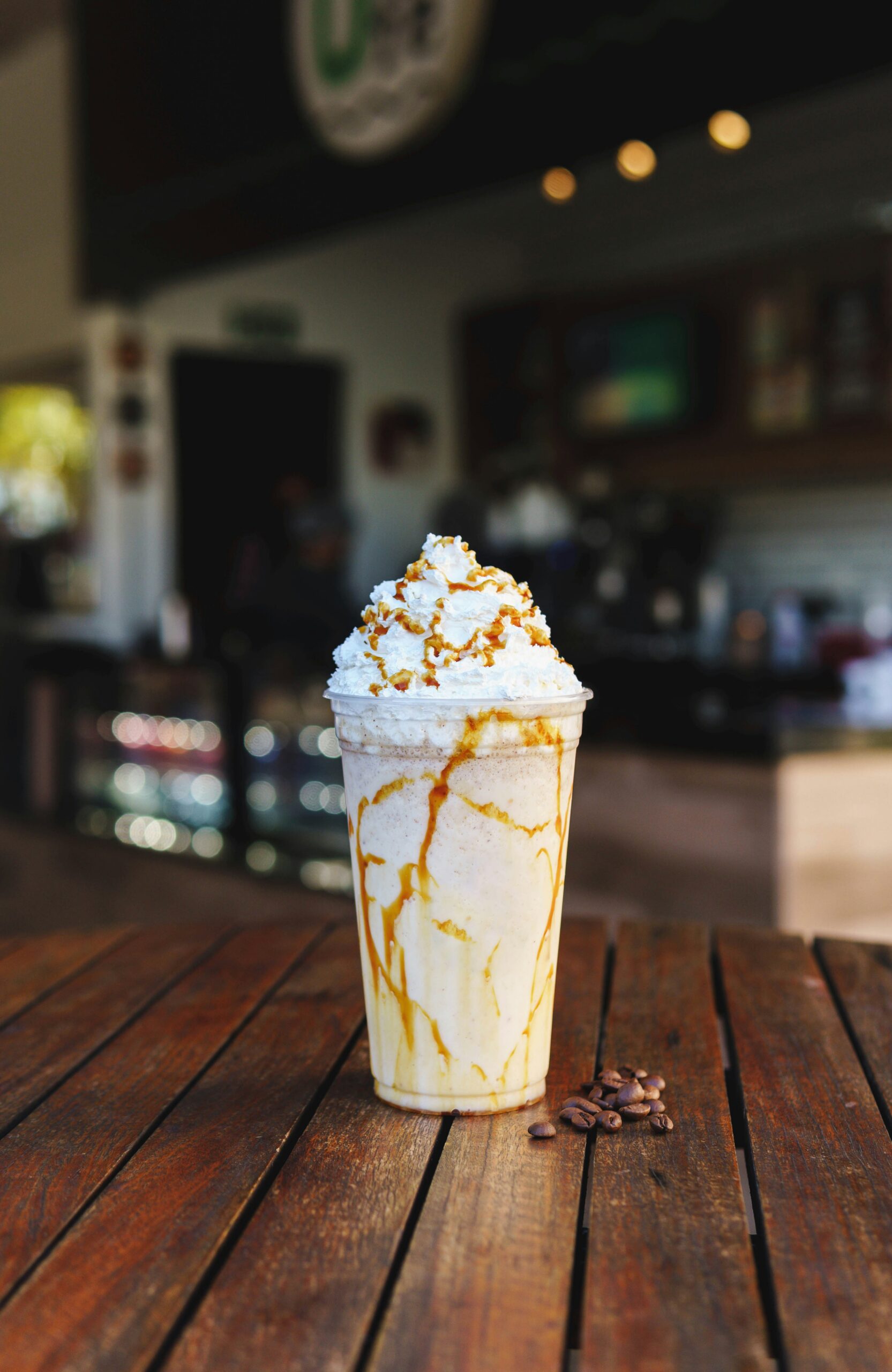 Photo de Victor Rutka représentant une boisson frappé au caramel